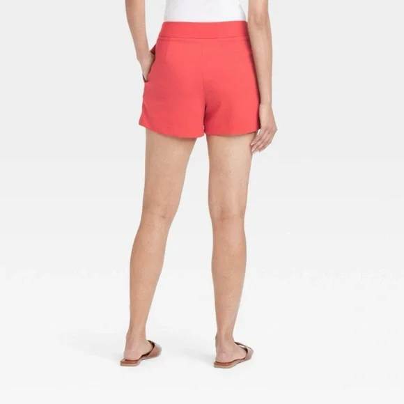 High Rise Tailored Women's Shorts - Picture 3 of 8